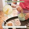 4Pcs Matcha Whisk Set Plastic Matcha Whisk Traditional Bamboo Wood Tea Scoop Deep Scoop Tea Strainer Clear Whisk