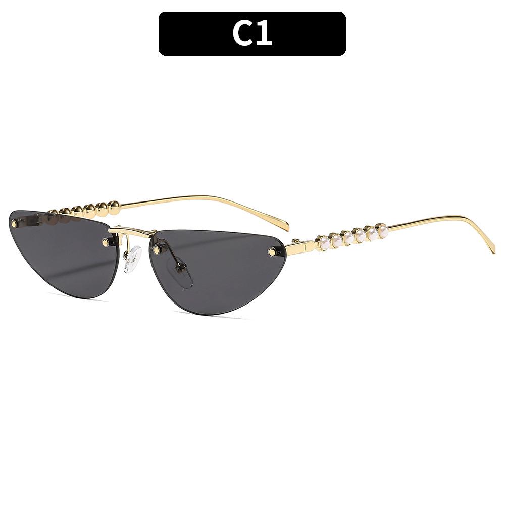 

Женские солнцезащитные очки, треугольные солнцезащитные очки «кошачий глаз», безободковые солнцезащитные очки.