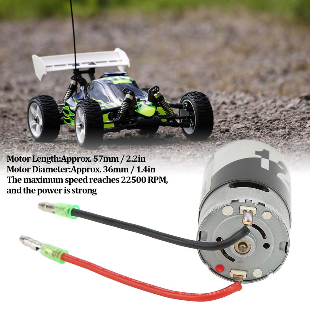 550 Brushed Motor 22500 RPM Two Way Bearing 12T Brushed Motor for 1/10 Climbing Car