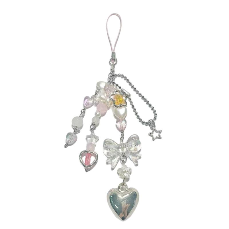 Elegant Silver Love Heart Keychain Elegant Designs Versatile Fashion Accessory for Everyday Use Stylish Outfits