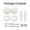 Mounting Screws Semi Pedestal Basins White Anchor Bidet Bolts Fitting Fixing Kit For Toilet Foot Plastic + Iron