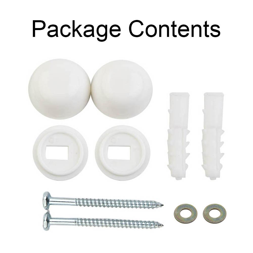 Mounting Screws Semi Pedestal Basins White Anchor Bidet Bolts Fitting Fixing Kit For Toilet Foot Plastic + Iron