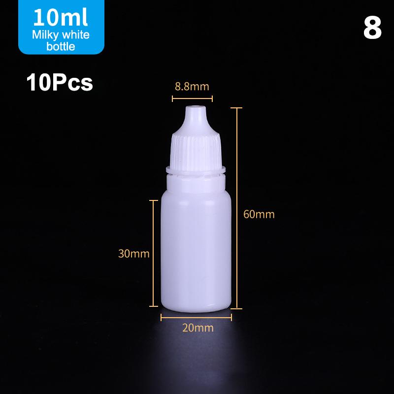 Hot 10Pcs Empty Eyedrop Bottle Squeezable Eye Drop Bottle 5/10/15/20/30ml Eye Liquid Dropper Bottles Container Refillable Bottle