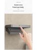 Gun Gray Toilet Tissue Holder & Mobile Phone Shelf | Punch-Free Wall-Mounted Bathroom Organizer