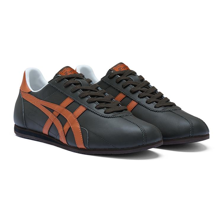 ONITSUKA TIGER Runspark Abrasion Resistant Low Top Casual Shoes Unisex Black Brown Sneakers 1183C442-200