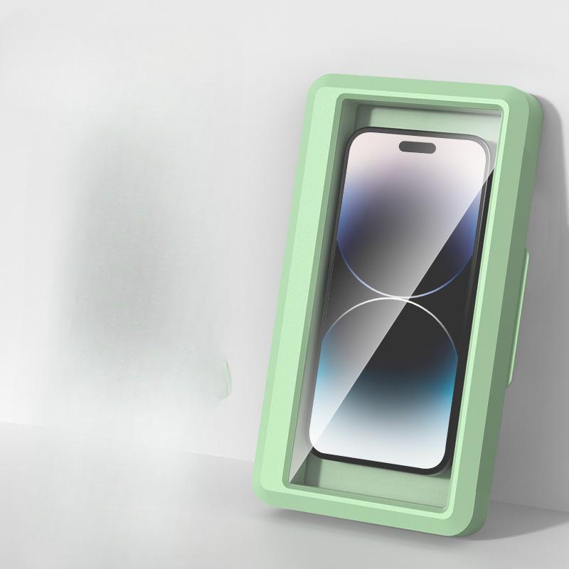 1PC držák telefonu do sprchy Rotace o 360 stupňů Dotykový držák na telefon do sprchy Držák na skořepinu do koupelny vana do kuchyně