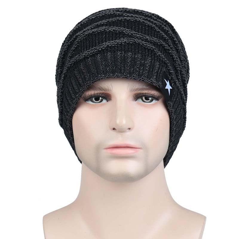 Slouchy Beanie Hat Cap Knit Ski Winter Warm Men Women Solid Knitted Hats