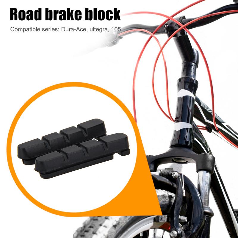 1-5 Pairs Road Bike Brake Pads Shoes for Alloy Rims Dura Ace Ultegra 105 Bicycle V Brake Shoes Durable Bicycle Brake Tools