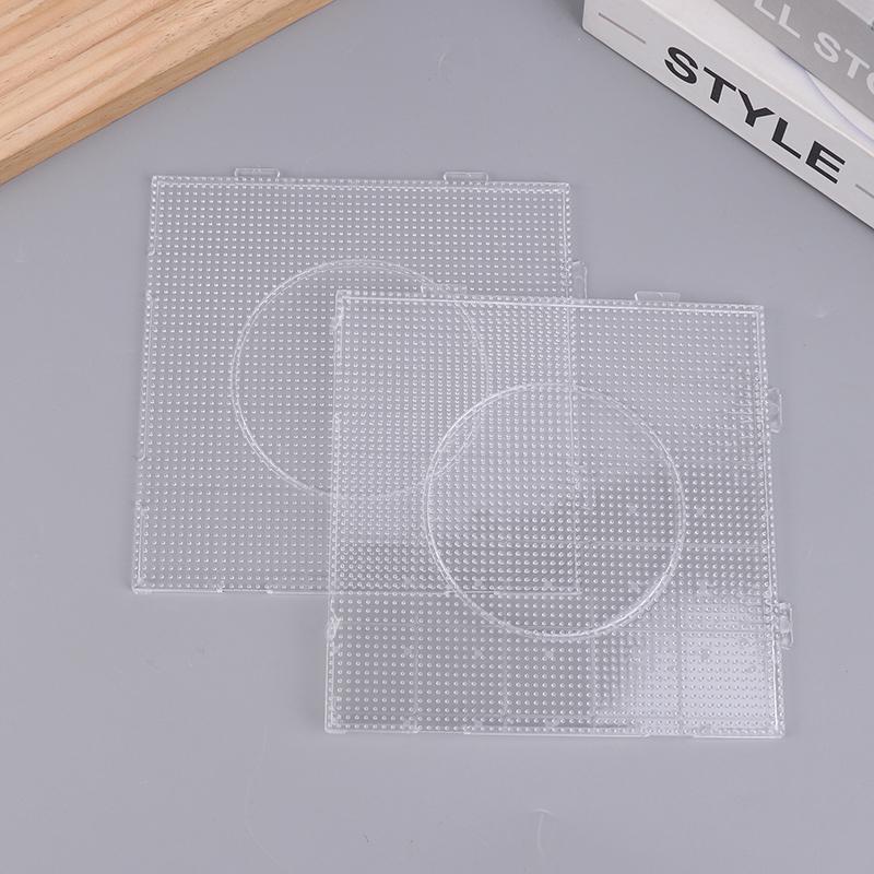 4Pcs 2.6Mm Beads Pegboards Board For Perler Tool Fuse Beads Square Jigsaw Puzzle Template Children Educational Toys Diy