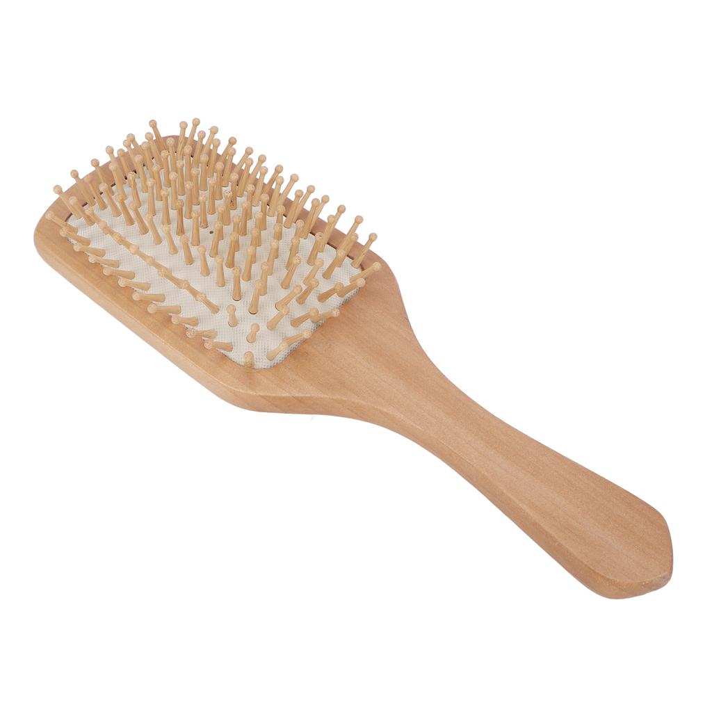 Wooden Hair Brush Portable Home Salon Ergonomic Massage Detangling Paddle Brush Hair Styling Tool