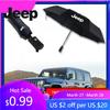 Pour Jeep Emblème de Voiture Parapluie Pliant Automatique Coupe-vent Pare-soleil Pour Jeep Grand Cherokee Wrangler JK Gladiator Compass Reneg