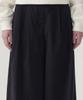 COVERNAT WOMAN Double-Pleat Elastic Waist Wide Pants Black
