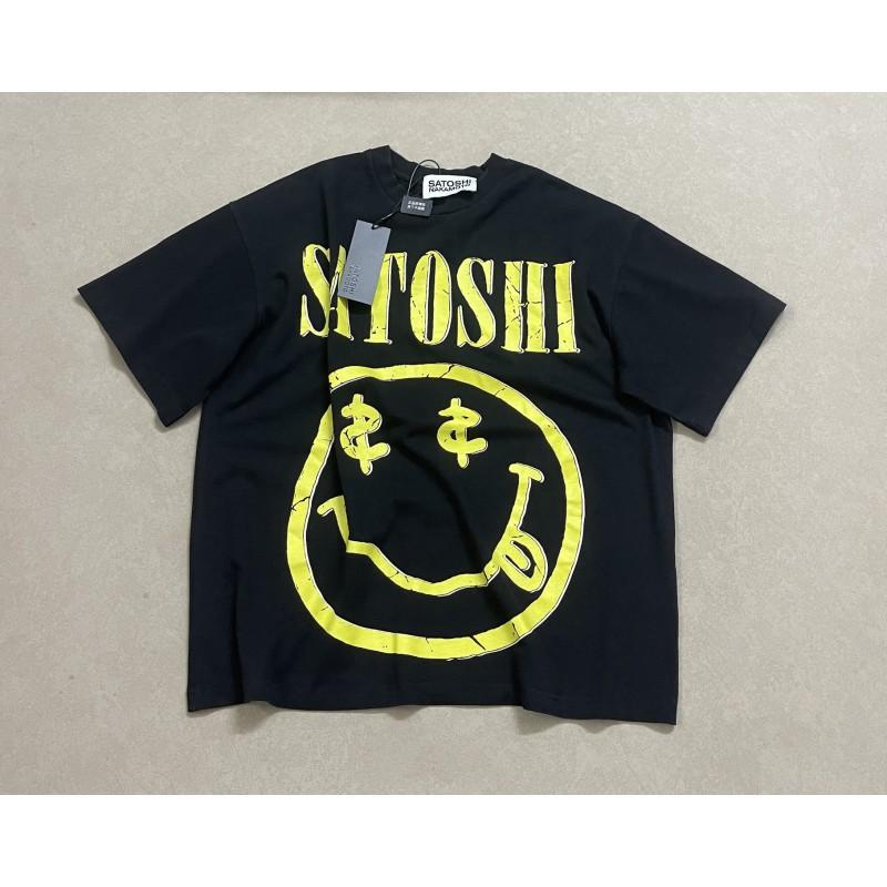 Herren Lockere Baumwolle Grafik T-Shirt Streetwear Hip Hop Vintage Gewaschenes Kurzarm-T-Shirt