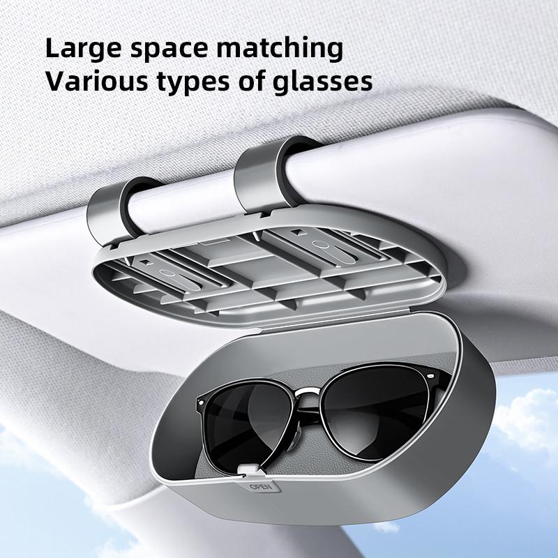BTSOM1 Car Glasses Box Portable Auto Sunglasses Holder Eyeglass Case For KIA K5 K9 Sorento Ceed Sportage Carnival Stinger Forte Niro