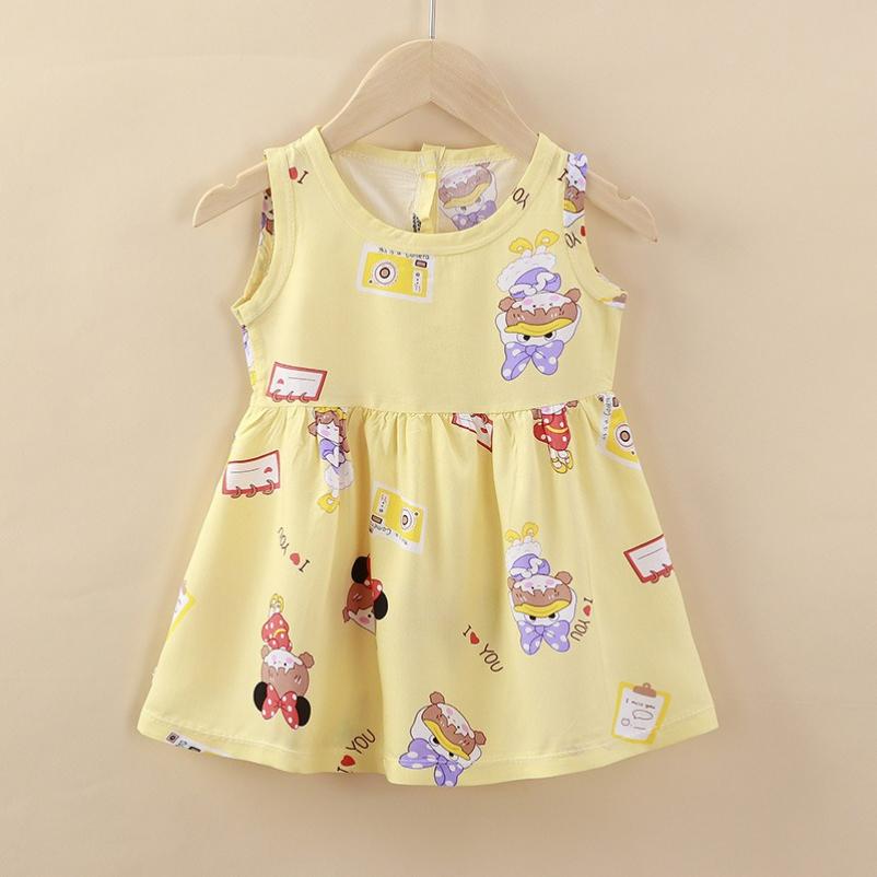 Children's Clothing Summer Children's Skirt Girls Cotton Silk Skirt Baby Dress Princess Dress Vest Skirt Baby Clothes Treasure