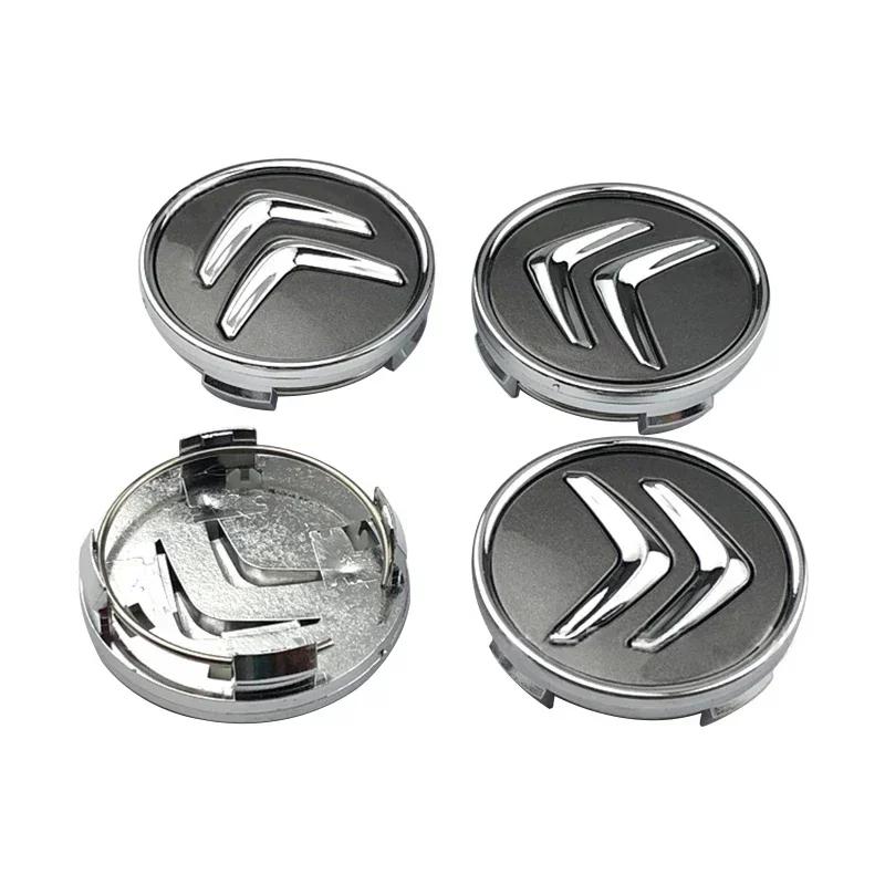 Citroën Logo Wheel Center Cap ABS+Metal Alloy Hub Cover for C3 C4 C5 C1 Berling Xsara Picasso Replacement Wheel Rim Emblem Set