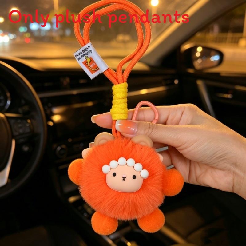 Portachiavi Peluche Pecora Cartone Animato Con Morbido Materiale di Lana Per Regalo E Decorazione Borsa