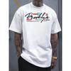 European Size Men's Pure - Cotton White T - Shirt: Urban Vibes: Brooklyn NYC Graphic Tee