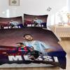 Football fansArgentina Barcelona Football Legend Bedding Set Comforter Cover Gift for Bedroom,Includes 1 Cover and 2 Pillowcases, No InsertB607