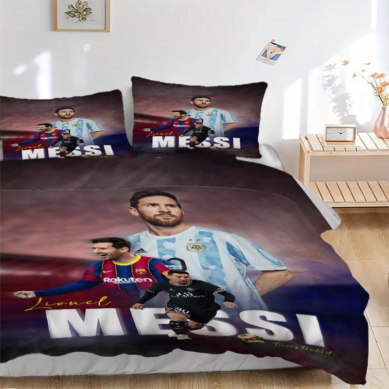 

Football fansArgentina Barcelona Football Legend Bedding Set Comforter Cover Gift for Bedroom,Includes 1 Cover and 2 Pillowcases, No InsertB607 135x200cm