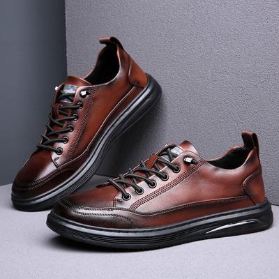 Brand Leather Business Formal Shoes Cow Leather Soft Men Shoes Men Outdoor Casual Shoes British Style Leather Zapatos Hombre