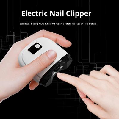 Electric Nail Clipper LCD Display 3 Speed Automatic Nail Trimmer with LED Light Baby Rechargeable Kids Adults Seniors Toenails Fingernail Cutter