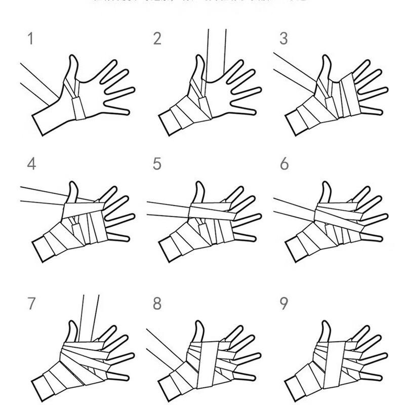 Longchan Elastic Cotton Hand Wraps for Boxing & Muay Thai