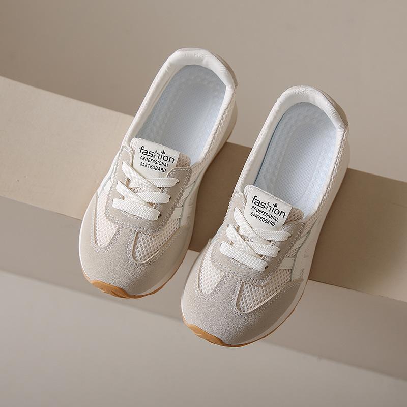 JCF new breathable color matching leather surface spring and summer casual thick baseplate shoes increase height and wear resistance