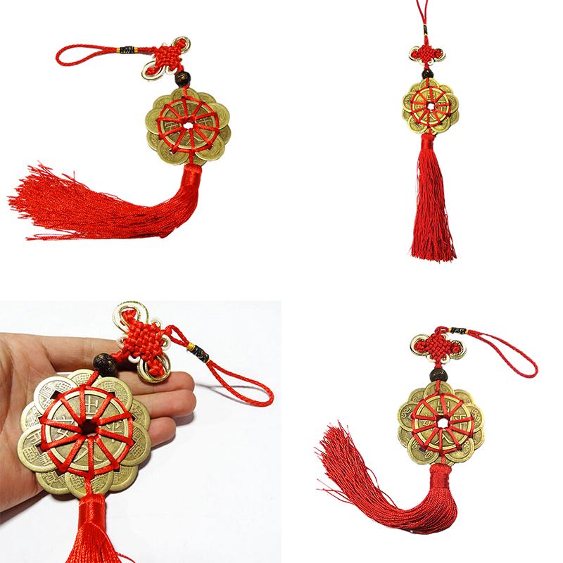 Feng Shui Mystic Knot 10 Chinese Lucky Coins Cures Home Career Health Wealth