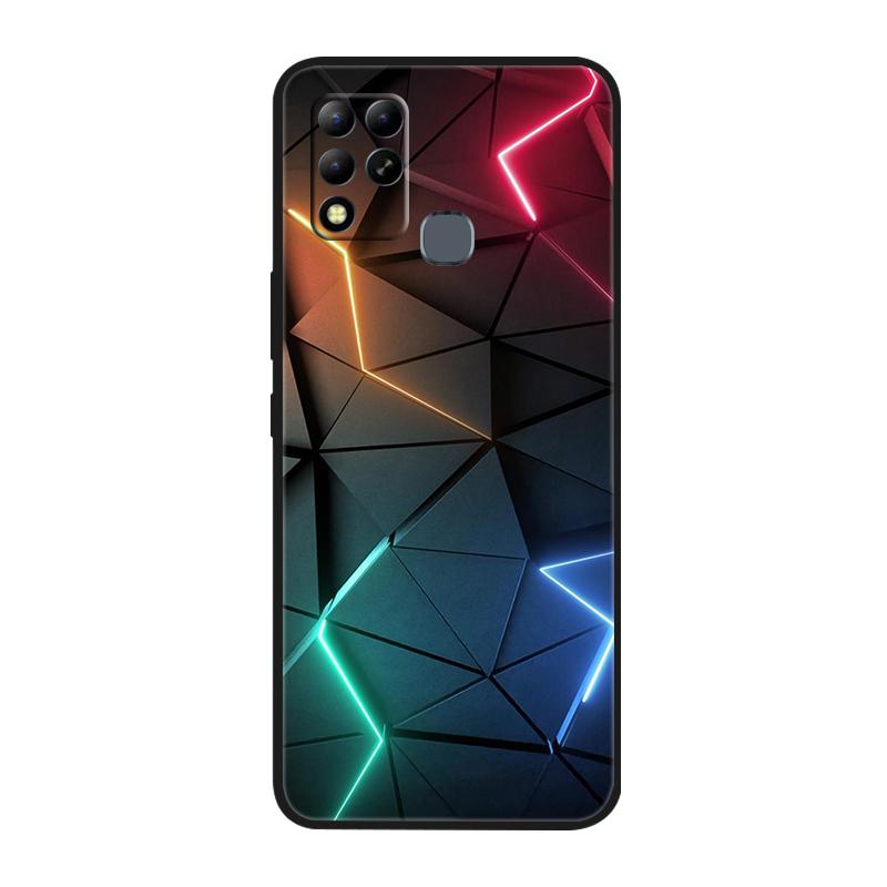 For Infinix Hot 11 G37 4G Case Covers TPU Black Silicone Cover for Infinix Hot11 G37 Protective X689F Soft G 37 Black Shells
