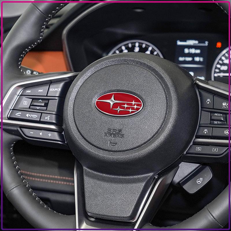 1Pcs Car Steering Wheel Decoration Emblem Badge Auto Styling For Subaru Forester Crosstrek Outback Impreza XV Tribeca Ascent Legacy Levorg