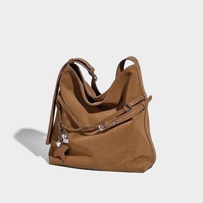 2025 Winter Fashion Retro Suede Large Capacity Crossbody Tote Handbag