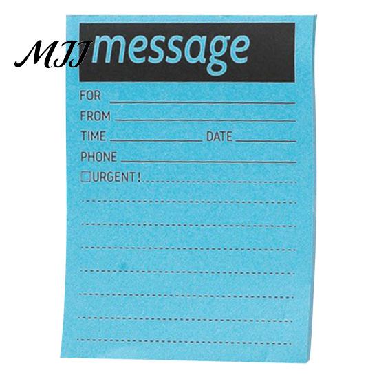 Desktop Message Reminders Fluorescent Horizontal Line Sticky Notepad, Strong Adhesive Removable Memo Student Class Notepads Pad, Multi-color