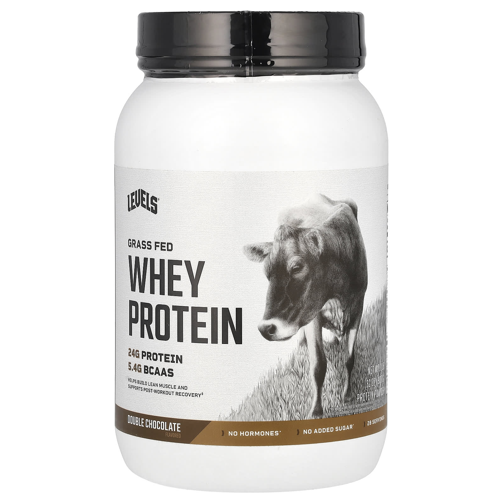 

Levels, Grass-fed Whey Protein Powder, Double Chocolate, 2 lb (907 g)