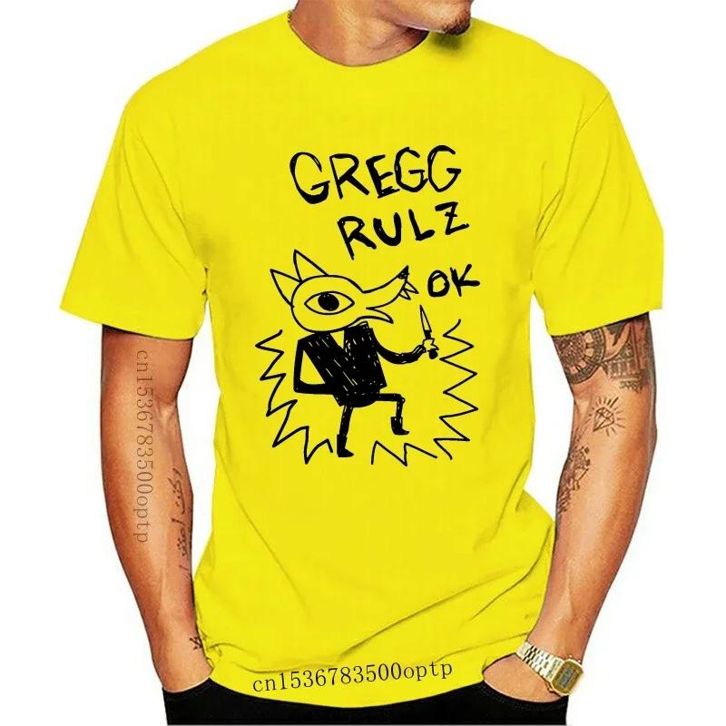 

Новая футболка Night In The Woods Gregg Rulz Ok, футболка из хлопка премиум-класса, унисекс, мужская, женская футболка#Цвет(1) XXXXXL