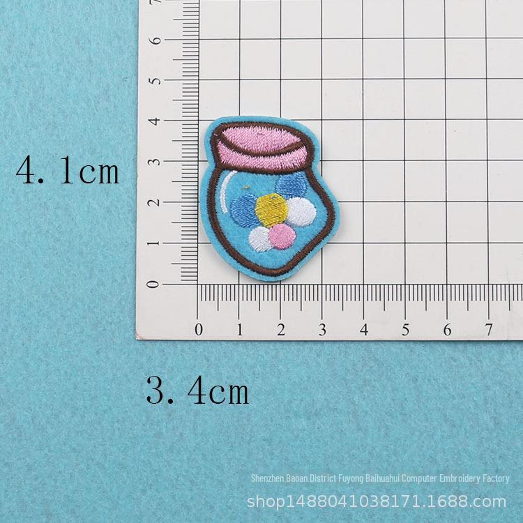 Adorable Mini Fruit & Veggie Embroidery Patch Stickers - Small Cartoon Sunflower Design for DIY Clothing