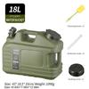 Jarra de Agua para Camping de 18L Tanque de Agua Portátil de Gran Capacidad Cubo de Almacenamiento de Agua de Emergencia sin Fugas para Viajes al Aire Libre Conducir