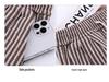 High Waist Pinstripe Wool Wide Leg Pants for Petite Women - Korean Style, Brown, Fall/Winter