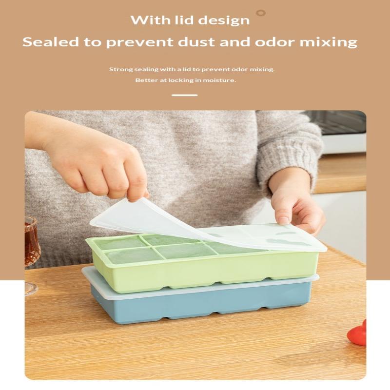 Food Grade Silicone Ice Tray 4/6 Grid Large Cubes Perfect for Summer Parties