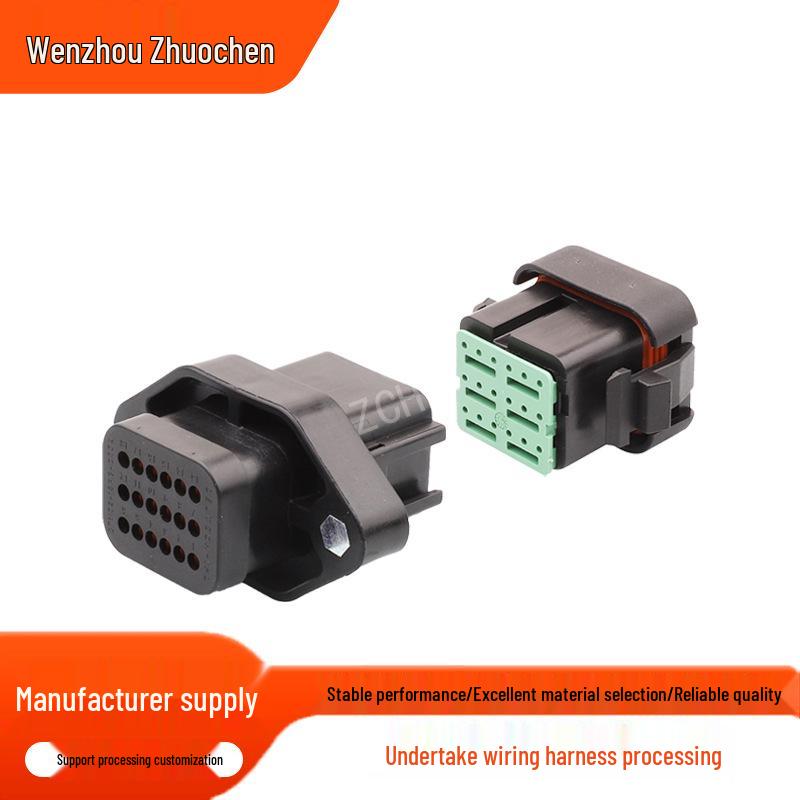 18-Pin Automotive Wire-to-Wire Connector DTV02-18PB-C032/DTV06-18SB