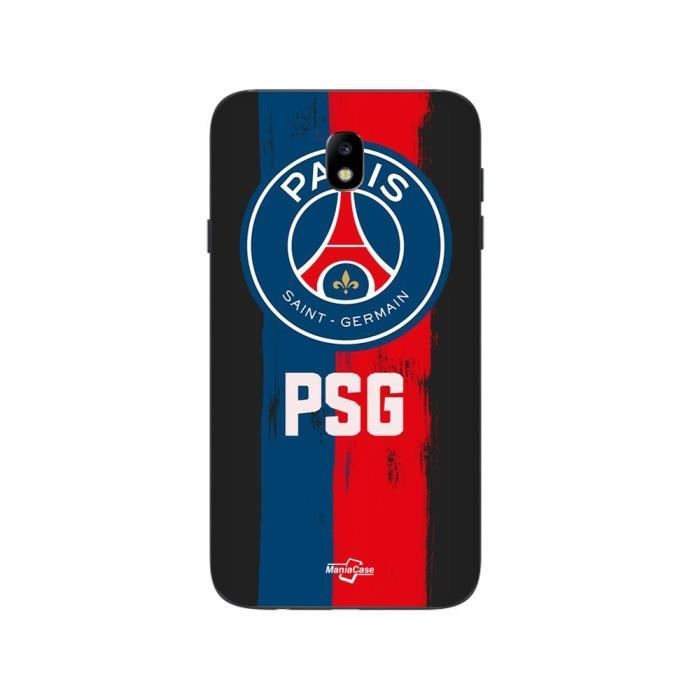 Coque - Maniacase - Samsung Galaxy J7 2018 - Noir - Paris Saint Germain - Souple