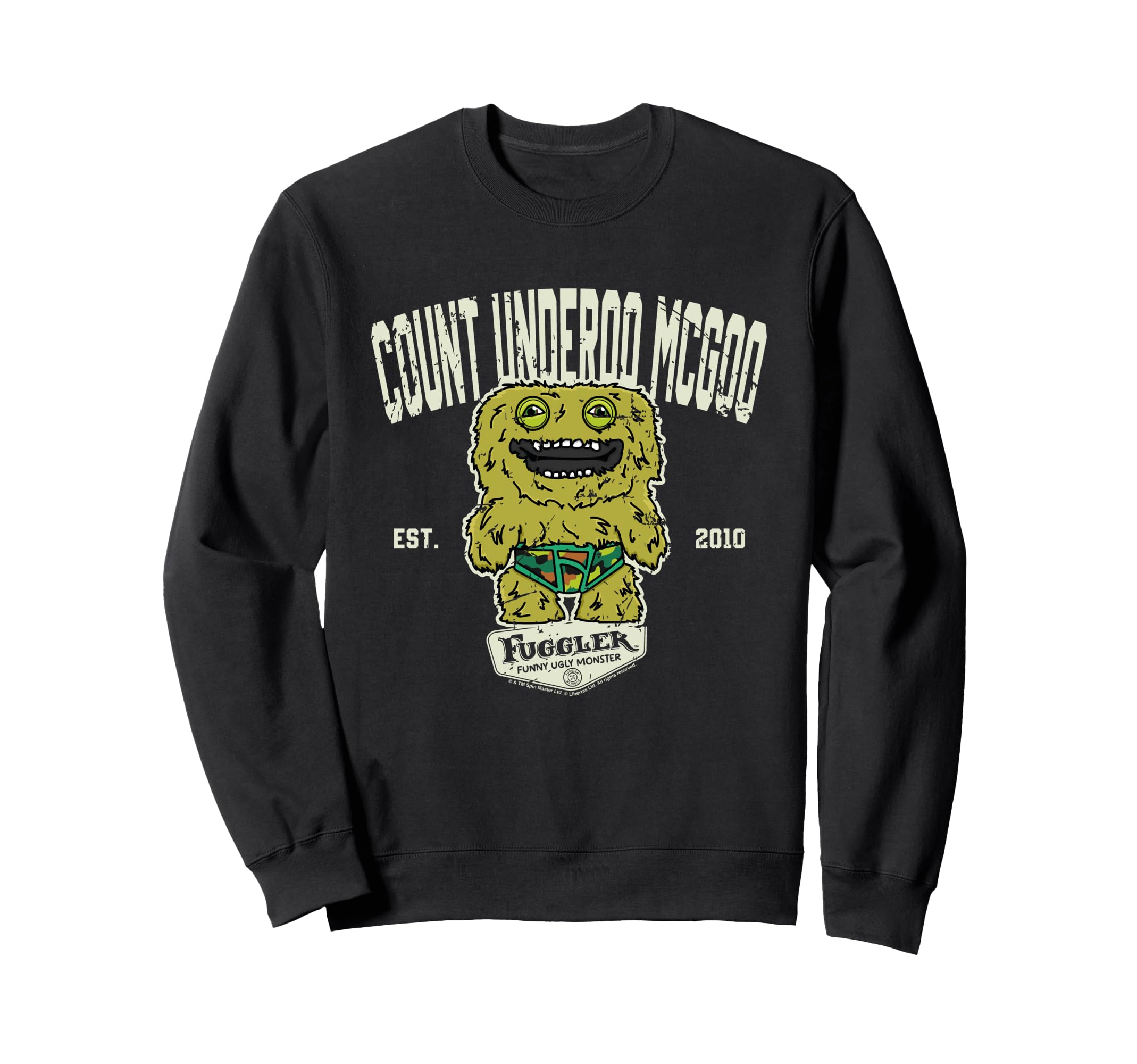 

Свитшот Count Underoo McGoo Budgie Fuggler College Sports чёрный