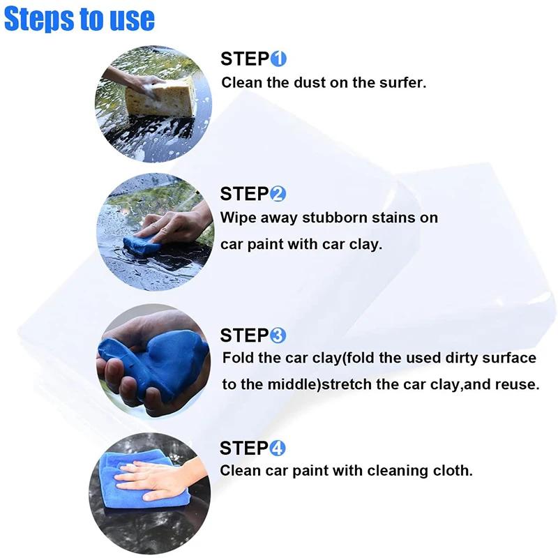 1/5Pcs Car Cleaning Clay Bar Auto Detailing Cleaner Sludge Mud Remove Car Clay Bar Blue 100g Car Cleaning Tools Wash Mud