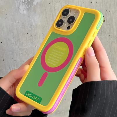 Luxury Candy Color Magsafe Case for iPhone 17 16 13 15 14 Pro Max 17 Air Color Dopamine Magnetic Wireless Charge Shockproof Cove