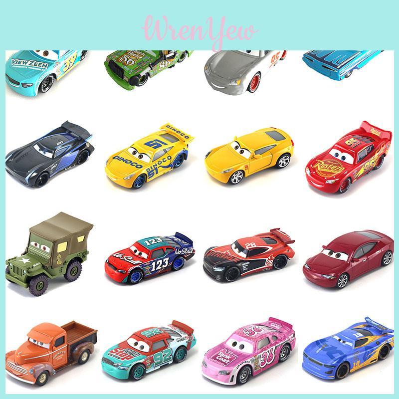 Collectible Disney Cars 95 Grey Mcqueen Alloy Kid's Racing Toy Model