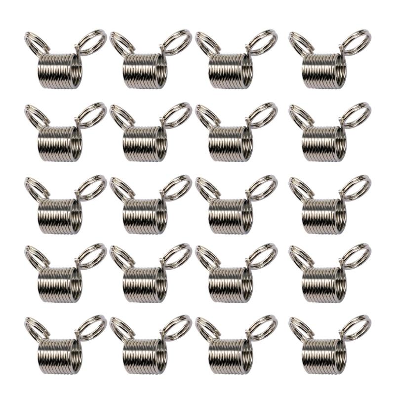

20 Pack Lightweight Bead Stopping Clip Durable Handmade Tool Necklace Making Tools Alloy Material for Long Lasting Use S