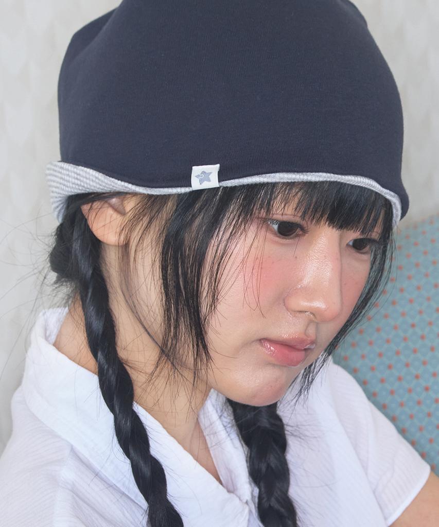 Kiibi Cozy Stripe Reversible Beanie Light Gray