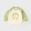 Cotton Kids Thermal Shirt Long Sleeve Top Cartoon Print Comfortable Basic Wear Soft Infant Shirt Class A Safety