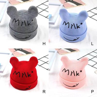 Unisex Knitted Autumn/Winter Children Hats Infant Hood Cute Cartoon Baby Warm Hat