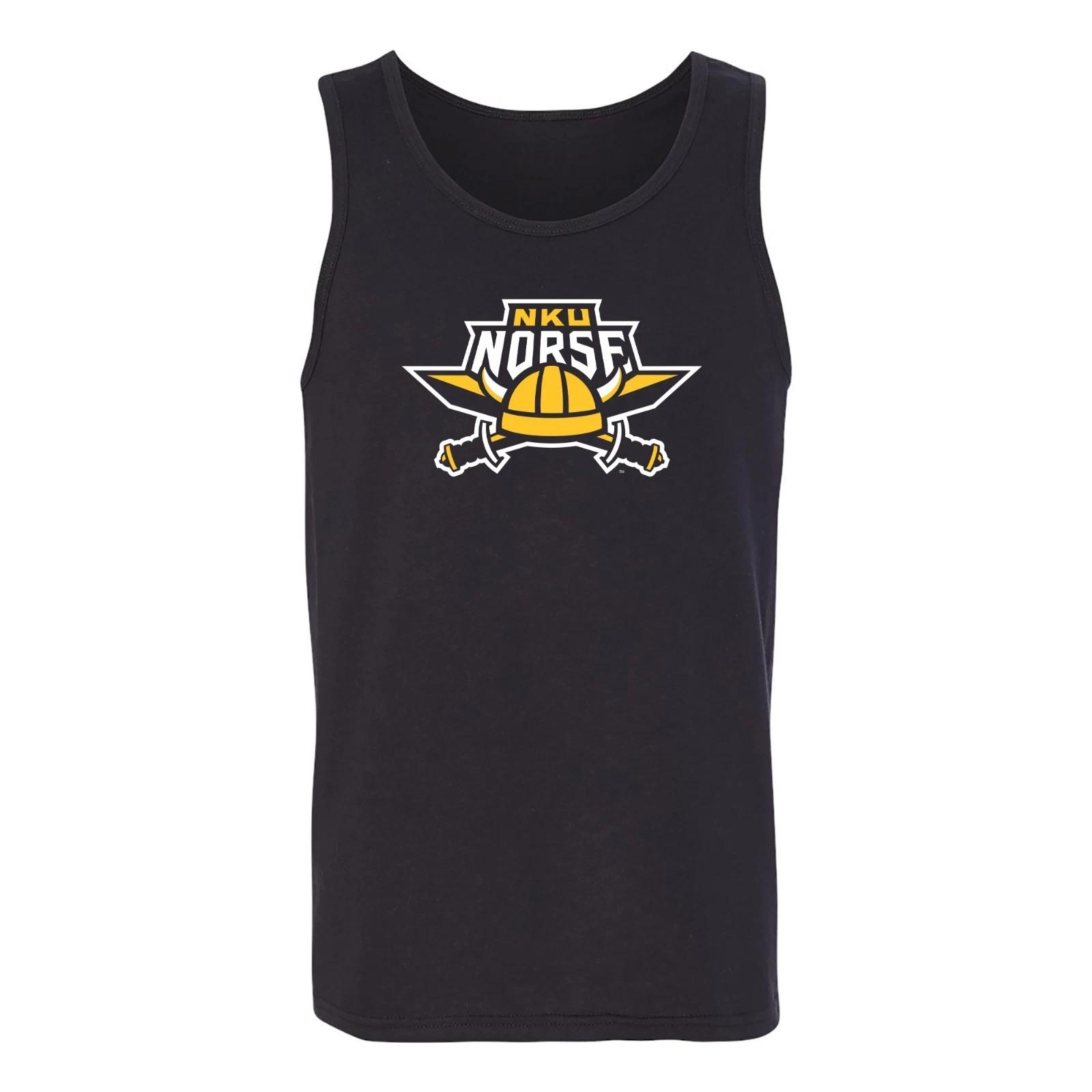 Northern Kentucky University Norse Primary Logo Sports Team Tank Top - Black 3XL